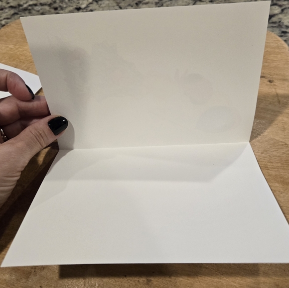 Vintage Girl with Balloons artwork blank greeting card - Picture 5 of 5